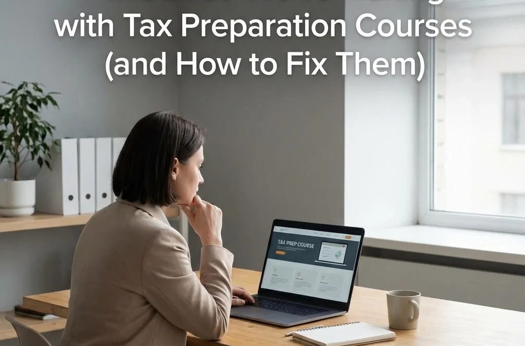 7 Mistakes You're Making with Tax Preparation Courses (and How to Fix Them)