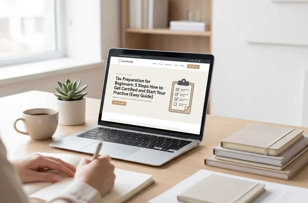 Tax Preparation for Beginners: 5 Steps How to Get Certified and Start Your Practice (Easy Guide)