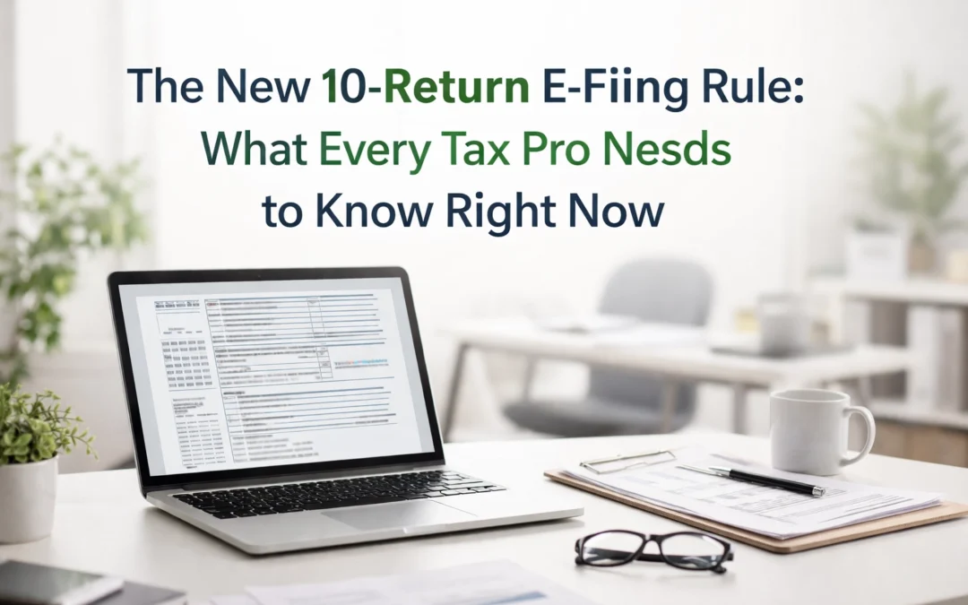 The New 10-Return E-Filing Rule: What Every Tax Pro Needs to Know Right Now