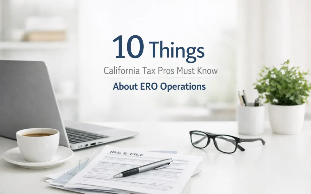 10 Things California Tax Pros Must Know About ERO Operations