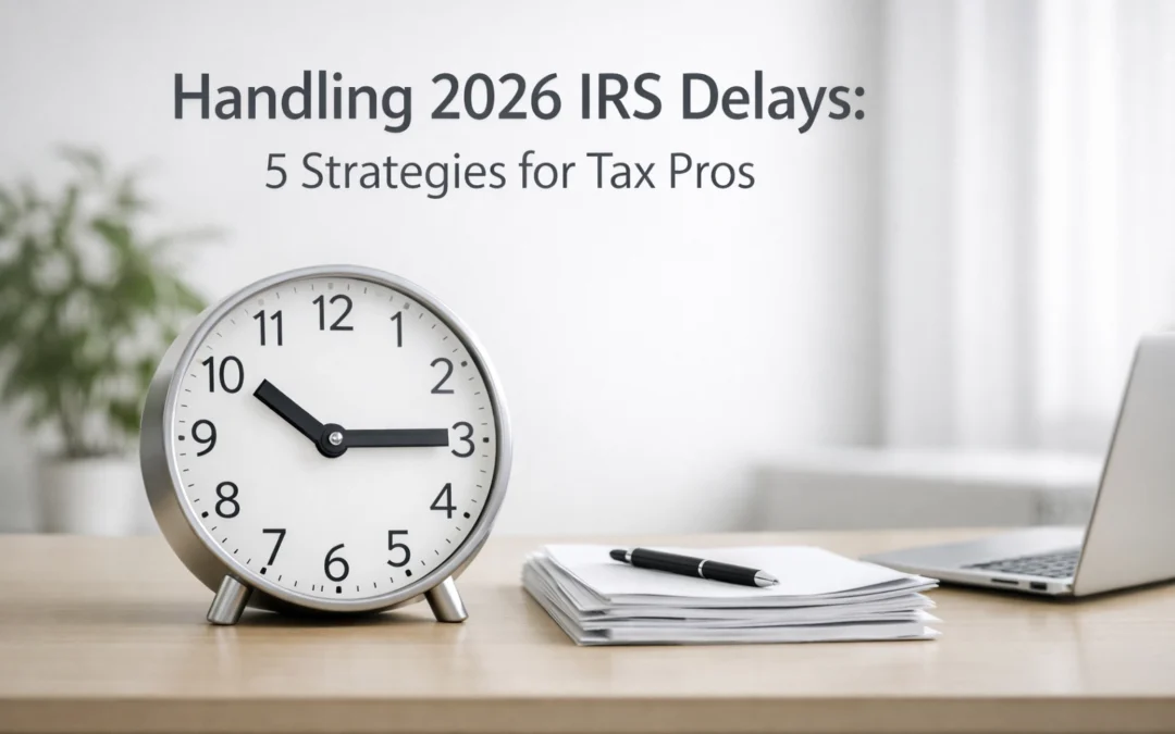 Handling 2026 IRS Delays: 5 Strategies for Tax Pros