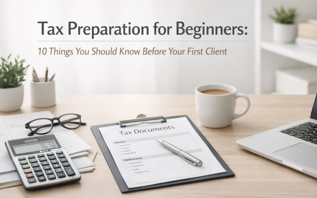 Tax Preparation for Beginners: 10 Things You Should Know Before Your First Client