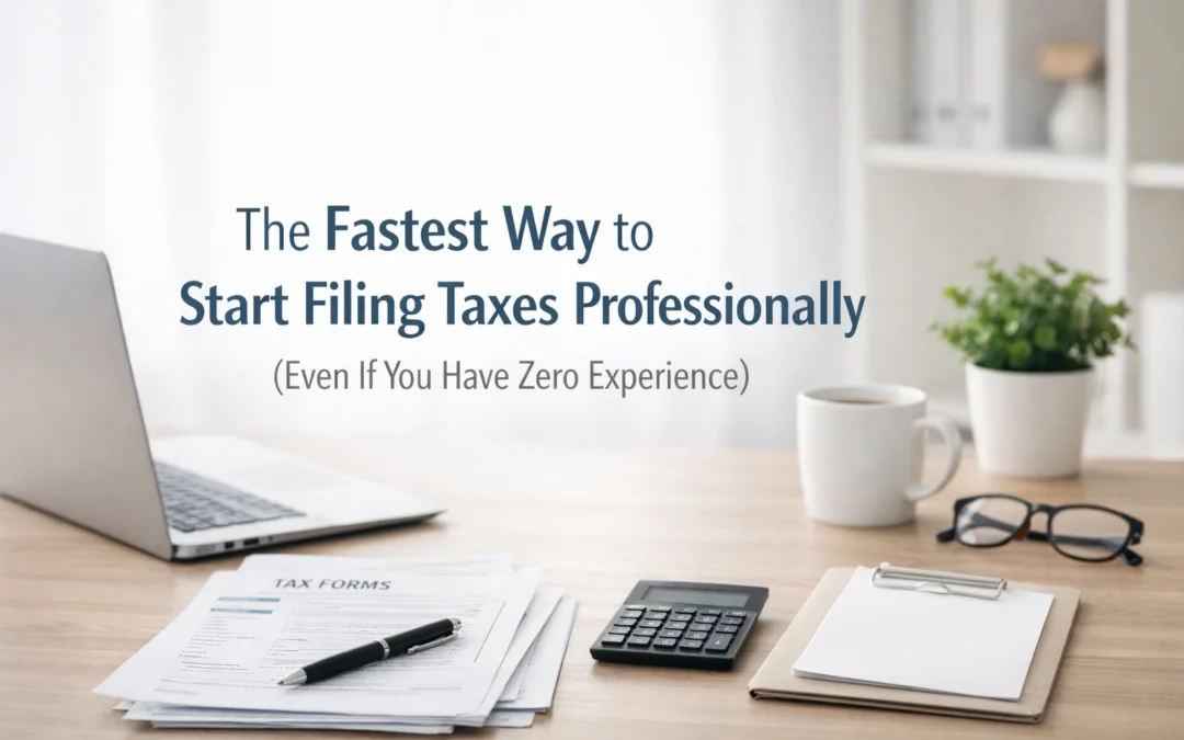 The Fastest Way to Start Filing Taxes Professionally (Even If You Have Zero Experience)