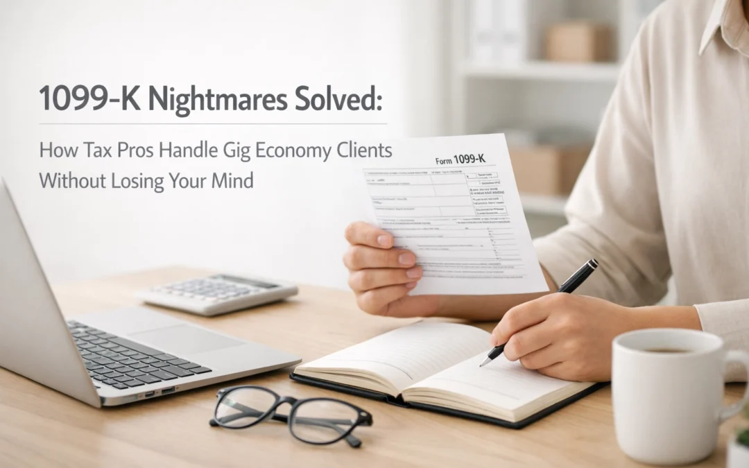 1099-K Nightmares Solved: How Tax Pros Handle Gig Economy Clients Without Losing Your Mind