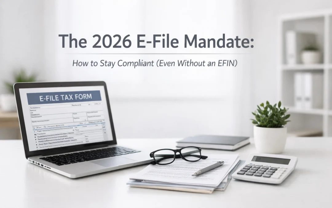 The 2026 E-File Mandate: How to Stay Compliant (Even Without an EFIN)