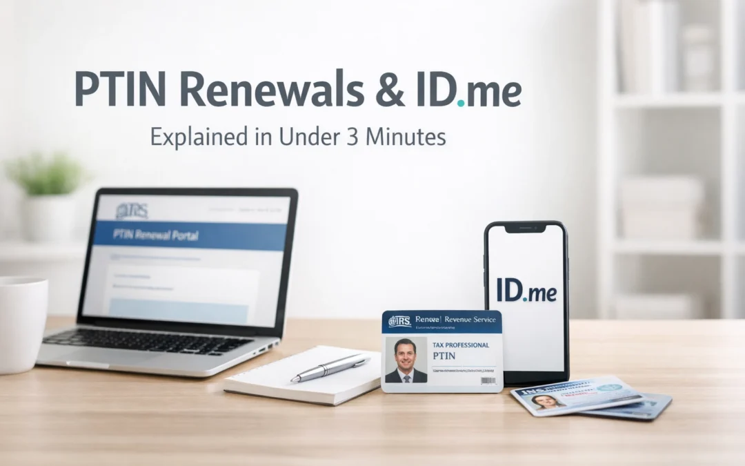 PTIN Renewals & ID.me Explained in Under 3 Minutes